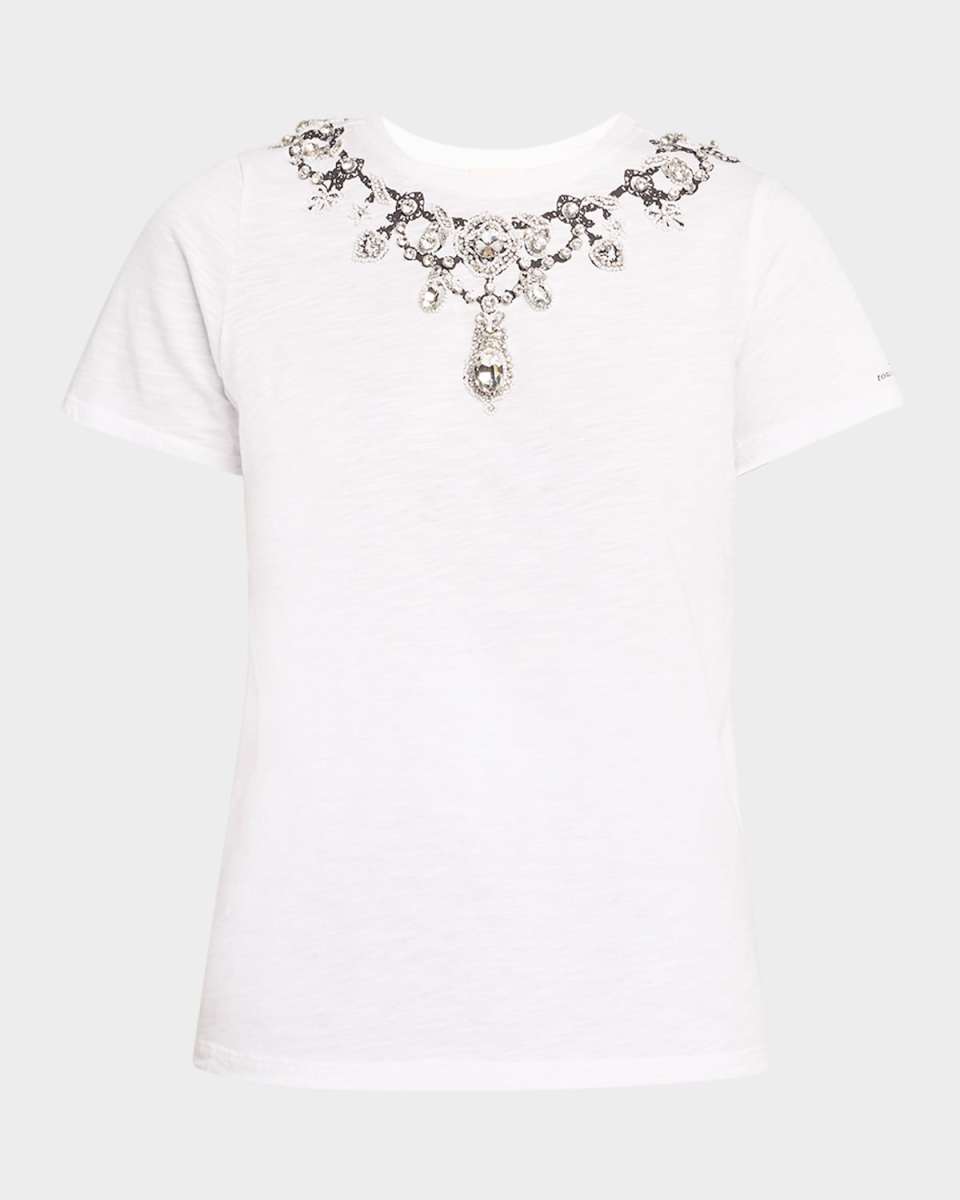Crewneck Jewelry Appliqué Tee